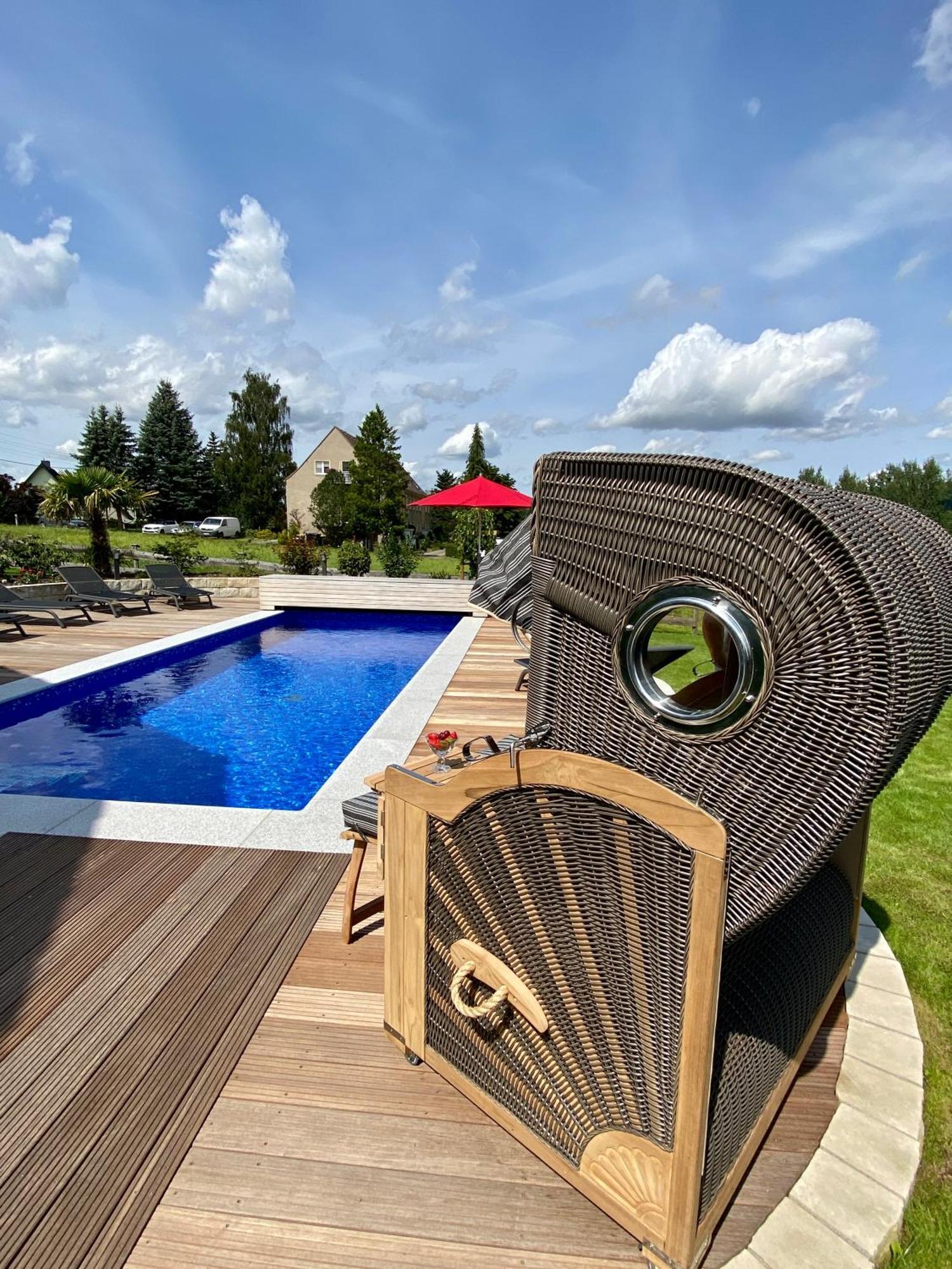 Landhaus Waltersdorf - Pool & Wellness バート・シャンダウ エクステリア 写真